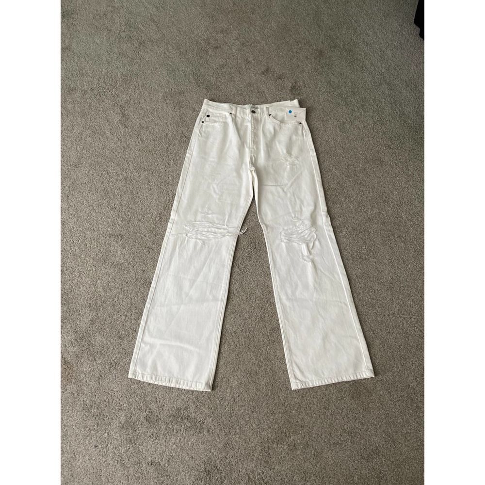 Kancan size‎ 13 90s flare white denim jeans NWT